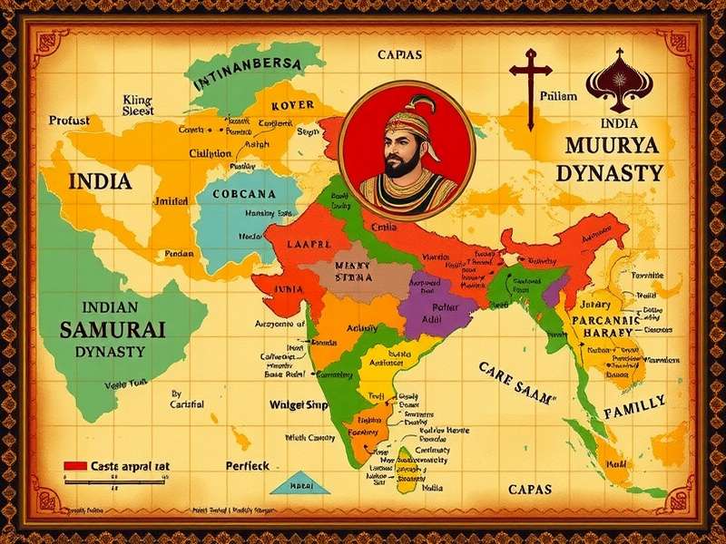 Indian Samurai Maurya Dynasty World Map